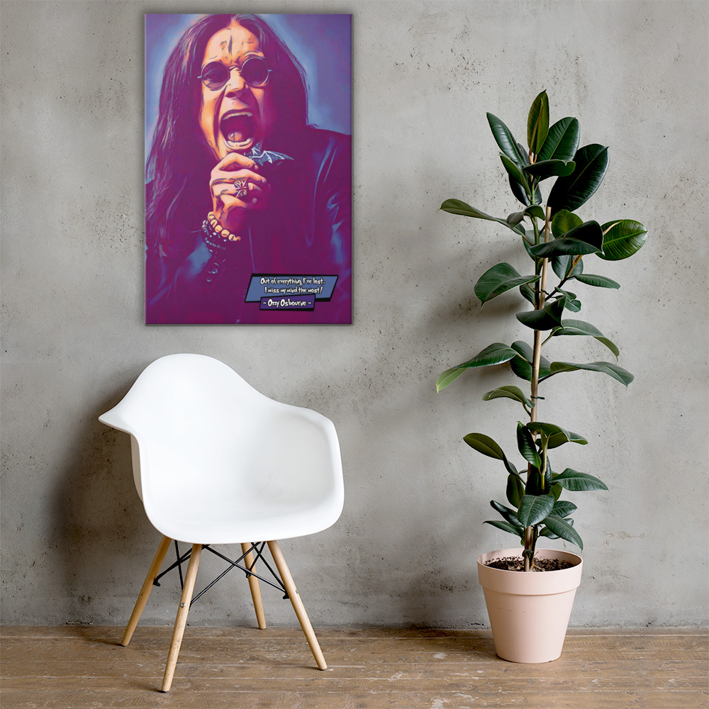[OZZY OSBOURNE]– Comic Icons Art (Available in 3 formats and 3 different sizes)