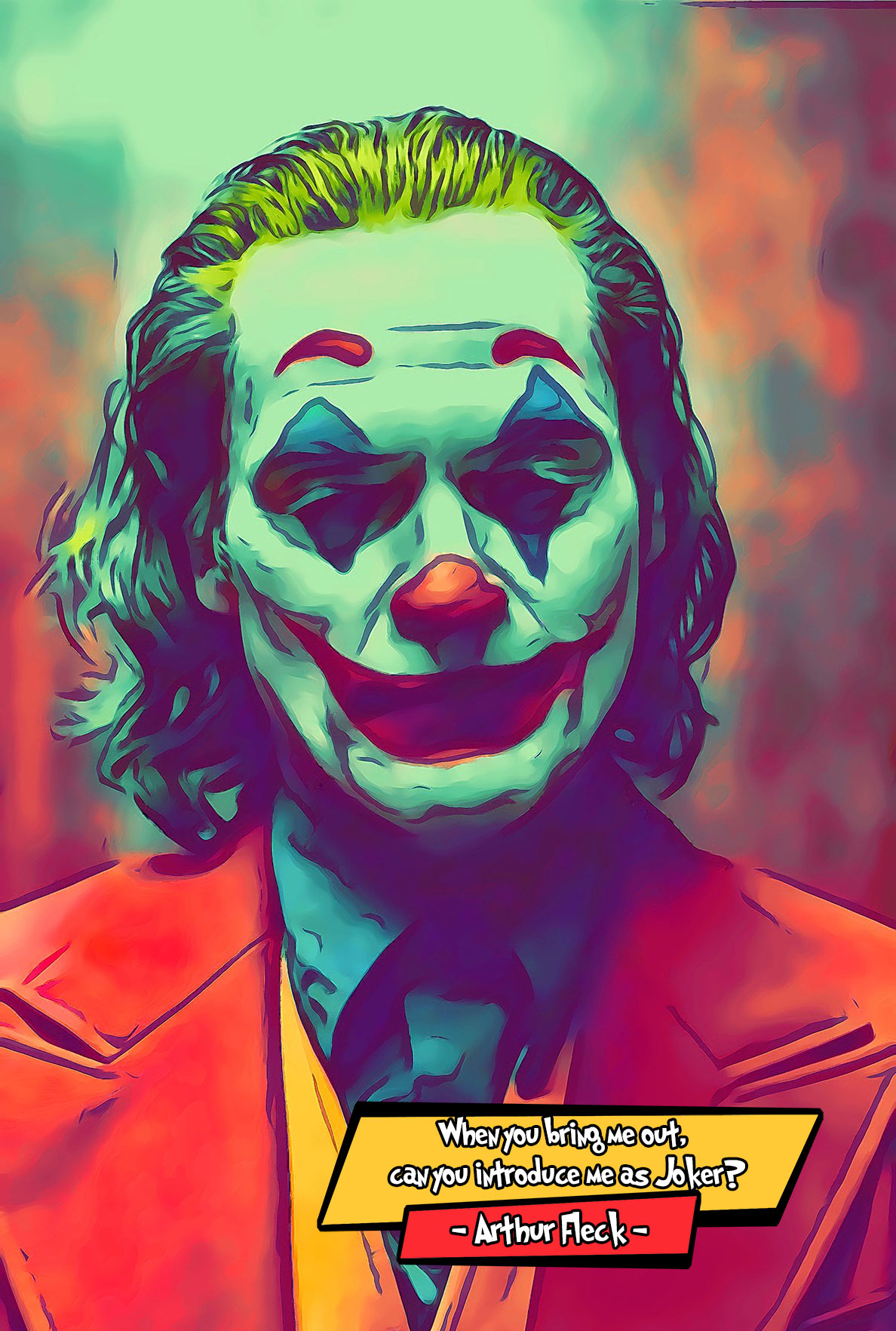 [JOKER]– Comic Icons Art (Available in 3 formats and 3 different sizes)