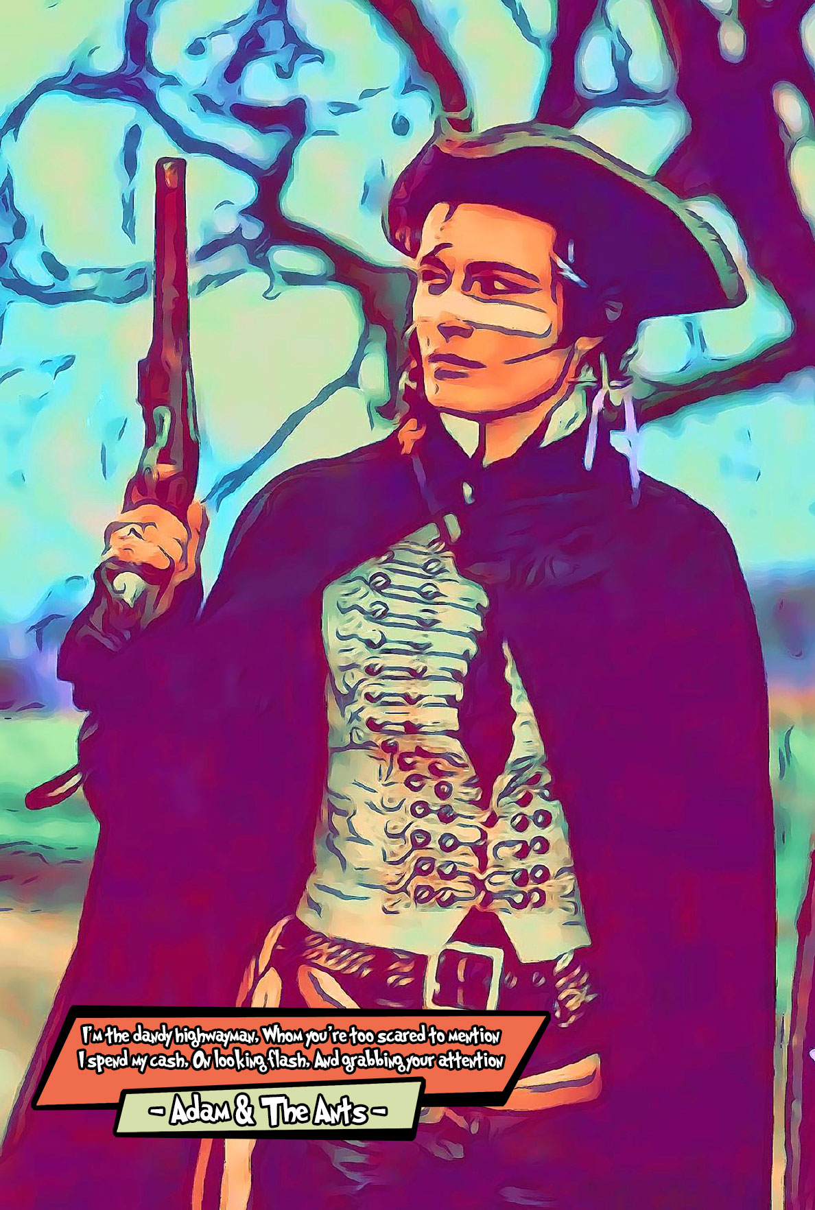 [ADAM ANT] – Comic Icons Art (Available in 3 formats and 3 different sizes)