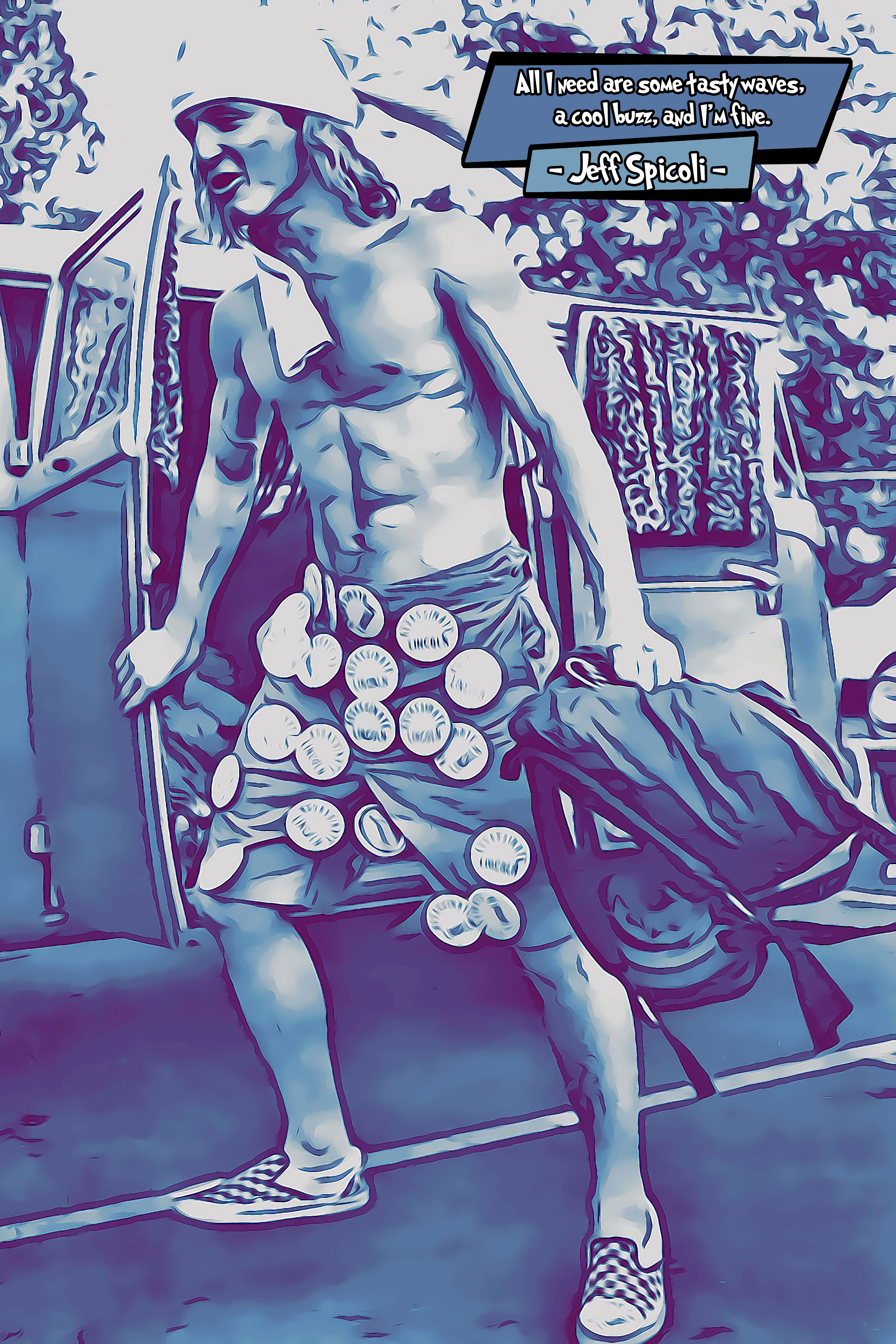 [JEFF SPICOLI - FAST TIMES AT RIDGEMONT HIGH]– Comic Icons Art (Available in 3 formats and 3 different sizes)