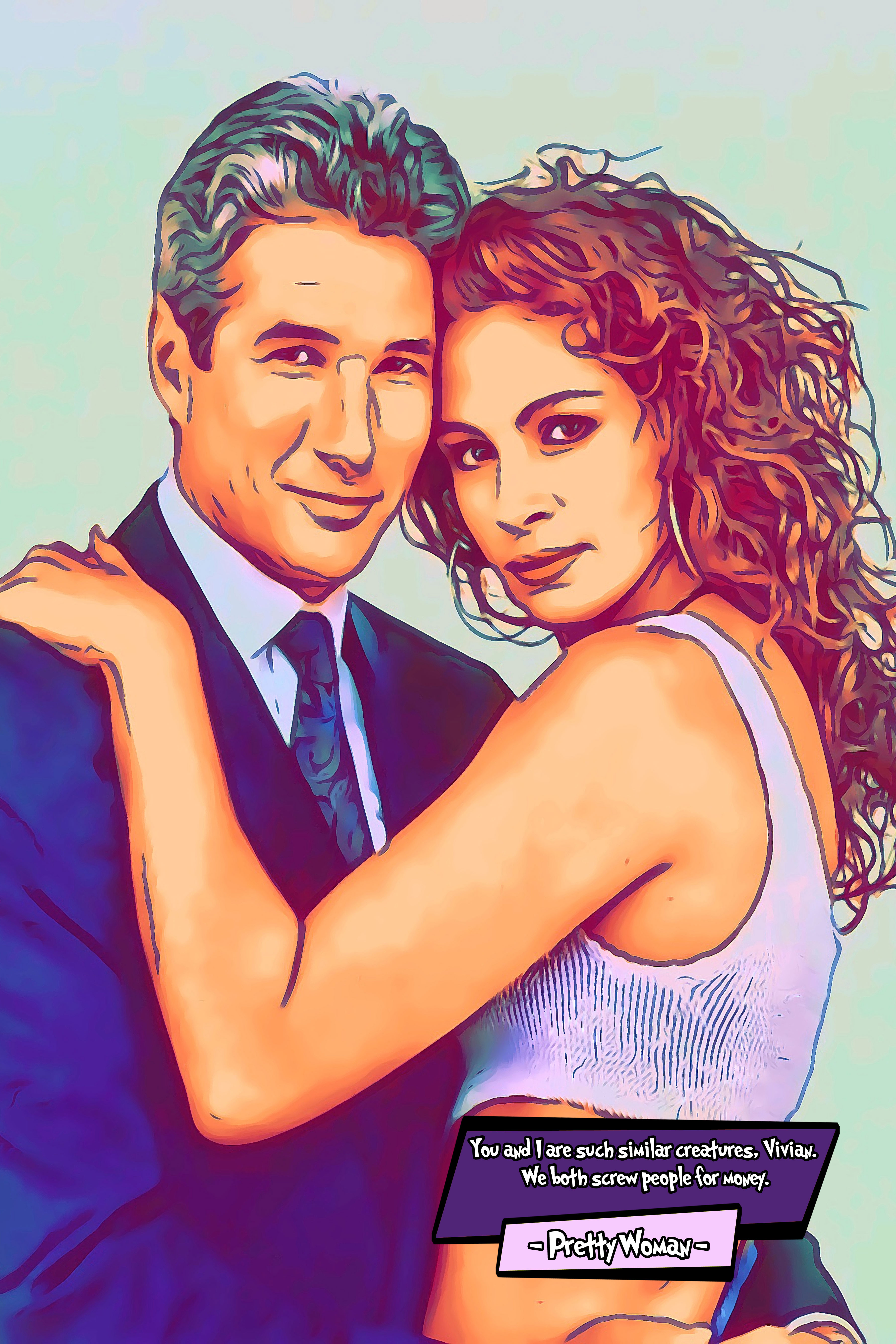 [PRETTY WOMAN]– Comic Icons Art (Available in 3 formats and 3 different sizes)