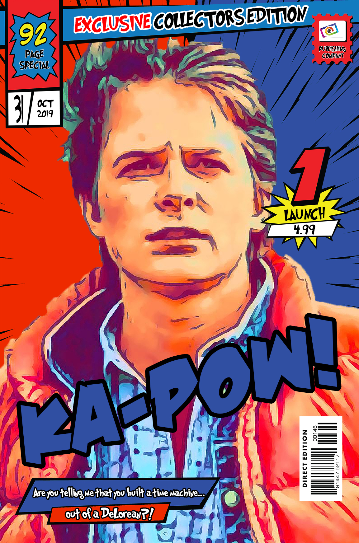[MARTY MCFLY] – Comic Book Cover Art (Available in 3 formats and 3 different sizes)