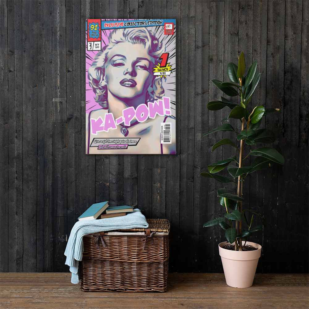 [MARILYN MONROE] – Comic Book Cover Art (Available in 3 formats and 3 different sizes)