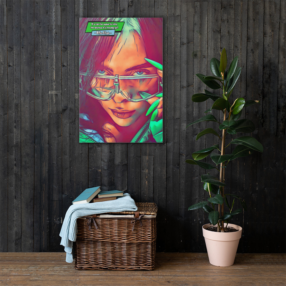 [BILLIE EILISH]– Comic Icons Art (Available in 3 formats and 3 different sizes)