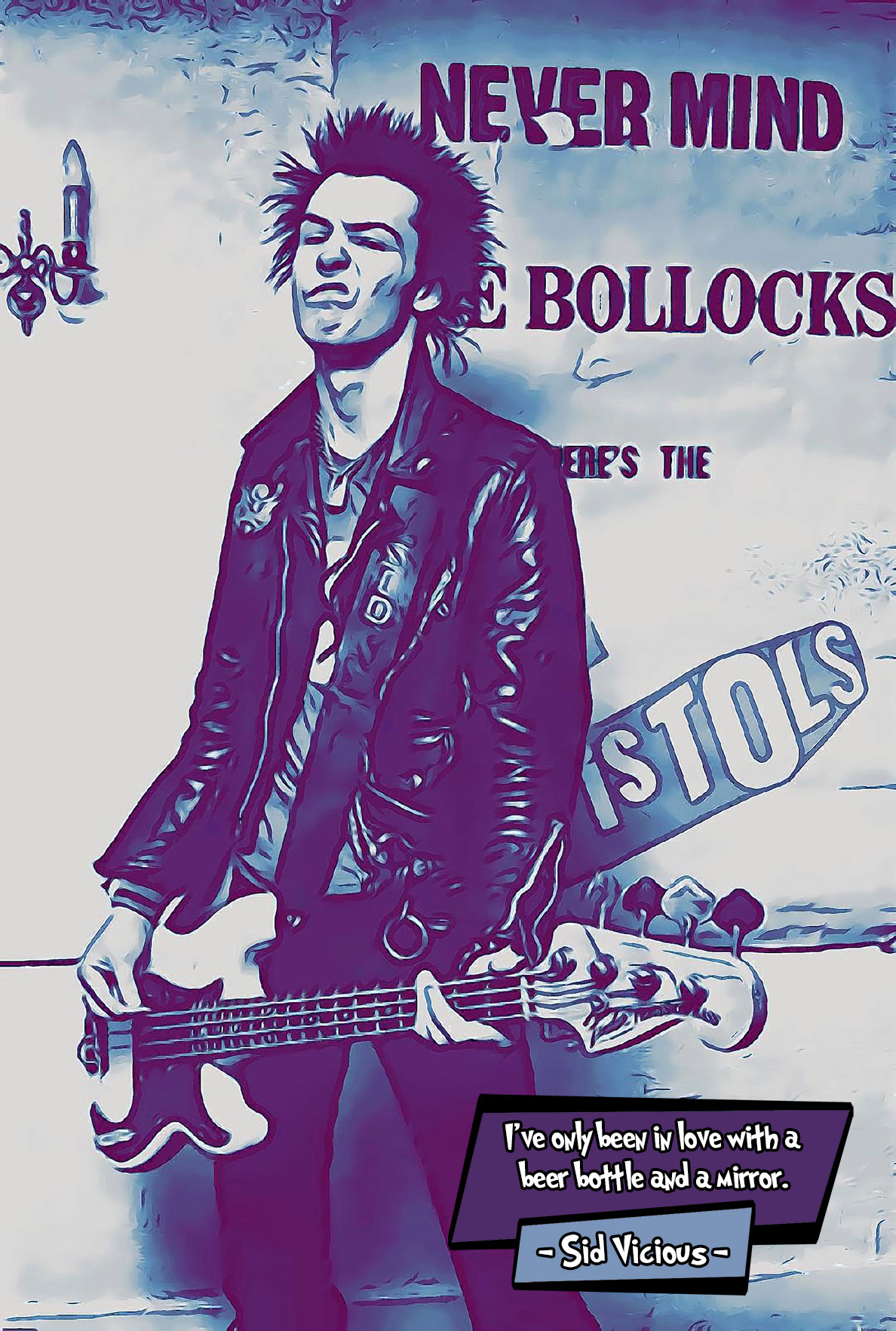 [SID VICIOUS]– Comic Icons Art (Available in 3 formats and 3 different sizes)