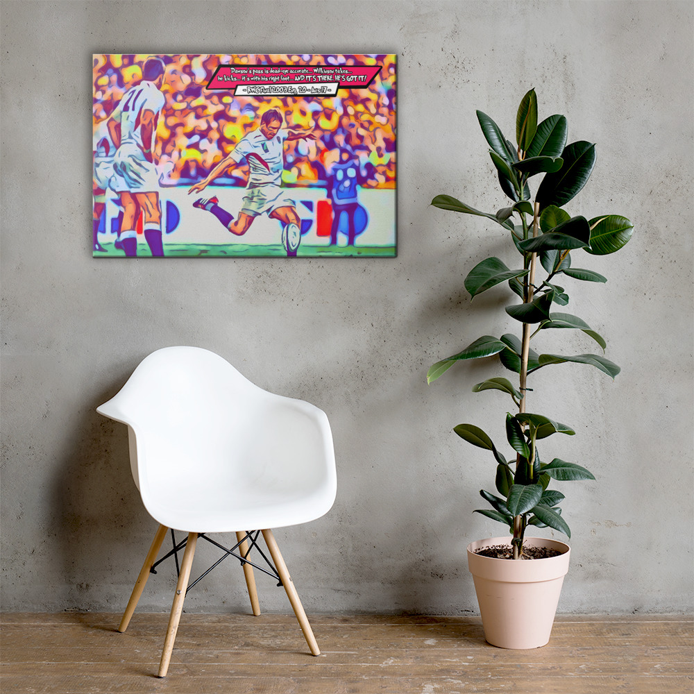 [THE FINAL KICK - RUGBY WORLD CUP FINAL 2003]– Comic Icons Art (Available in 3 formats and 3 different sizes)