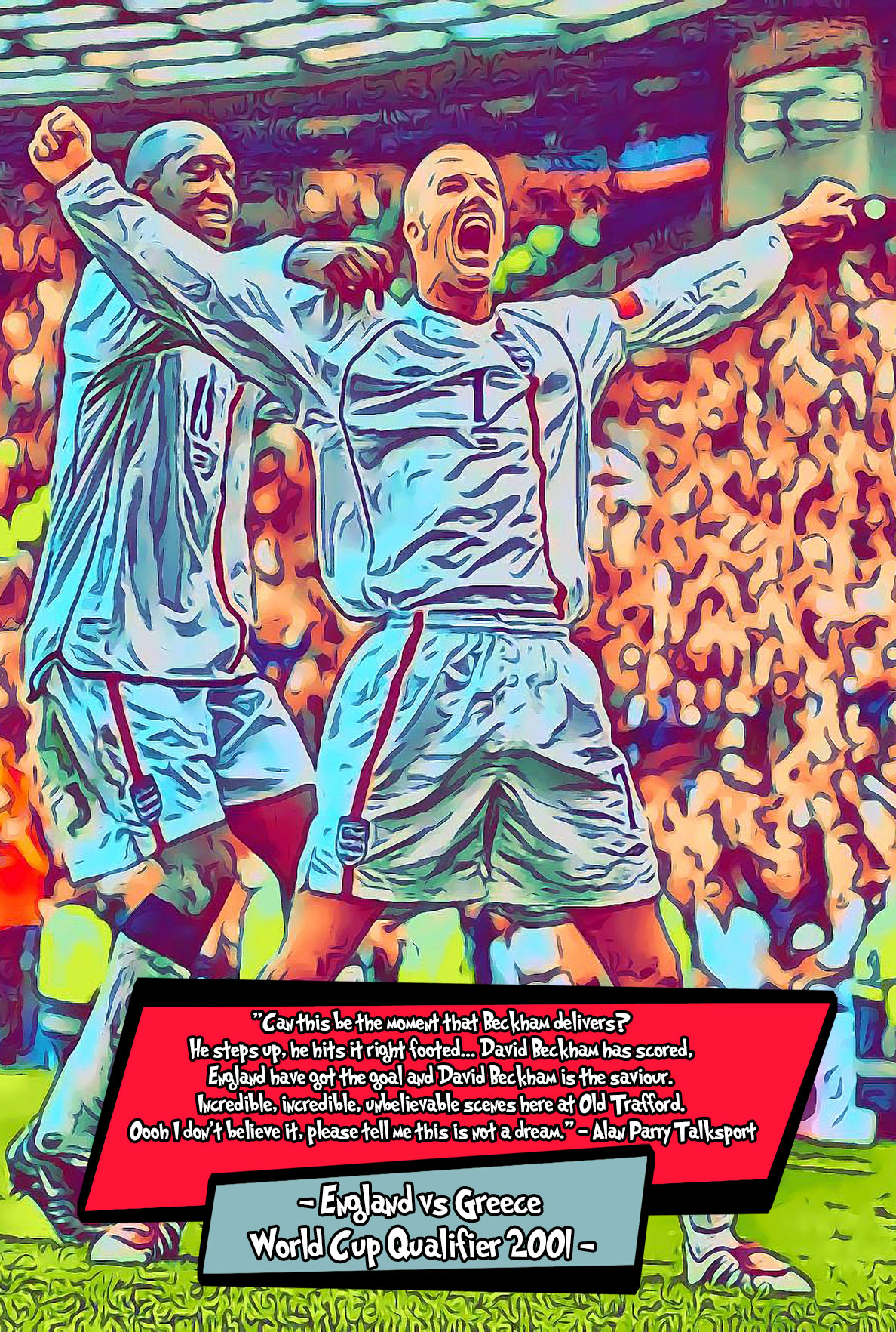 [DAVID BECKHAM]– Comic Icons Art (Available in 3 formats and 3 different sizes)