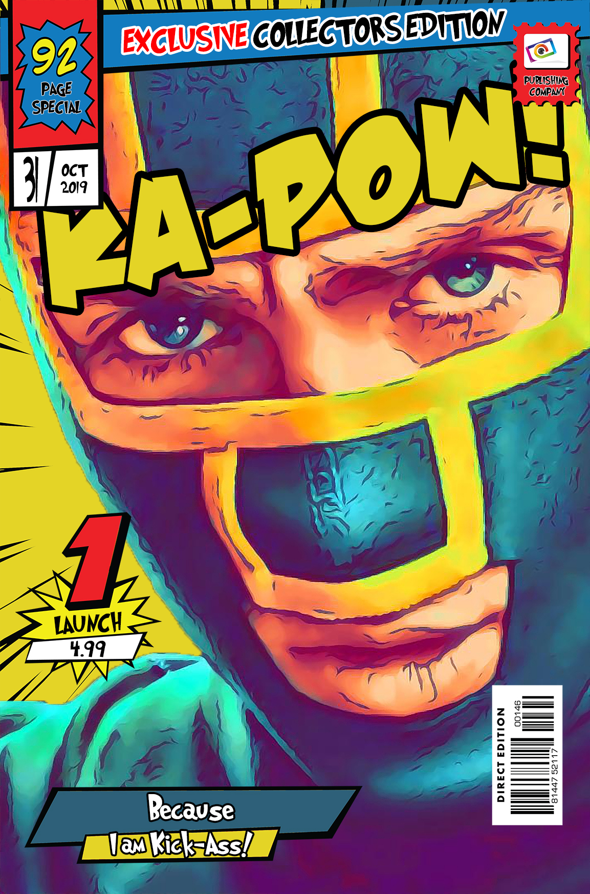 [KICK-ASS] – Comic Book Cover Art (Available in 3 formats and 3 different sizes)