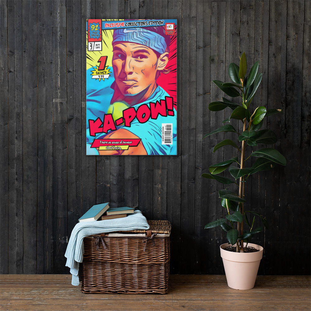 [RAFA NADAL] – Comic Book Cover Art (Available in 3 formats and 3 different sizes)