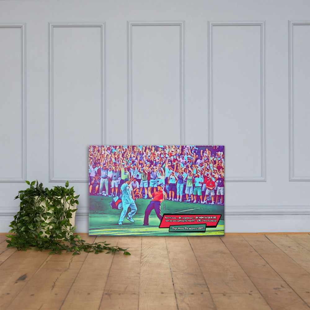 [TIGER WOODS - THE GREATEST PUTT]– Comic Icons Art (Available in 3 formats and 3 different sizes)