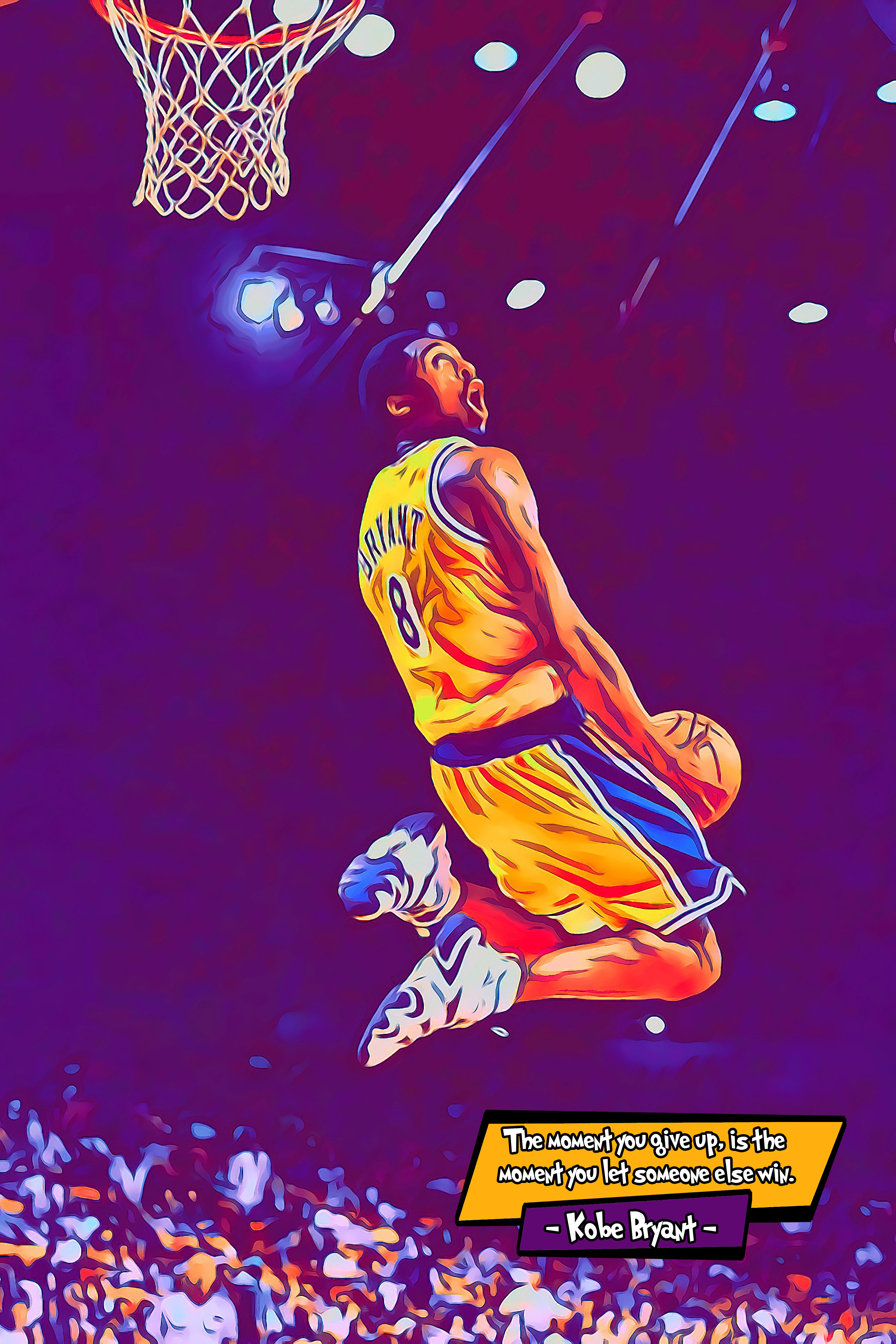 [KOBE BRYANT]– Comic Icons Art (Available in 3 formats and 3 different sizes)