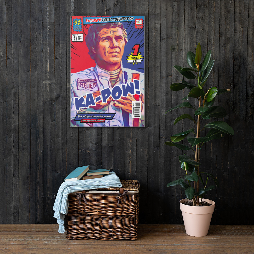 [STEVE MCQUEEN] – Comic Book Cover Art (Available in 3 formats and 3 different sizes)