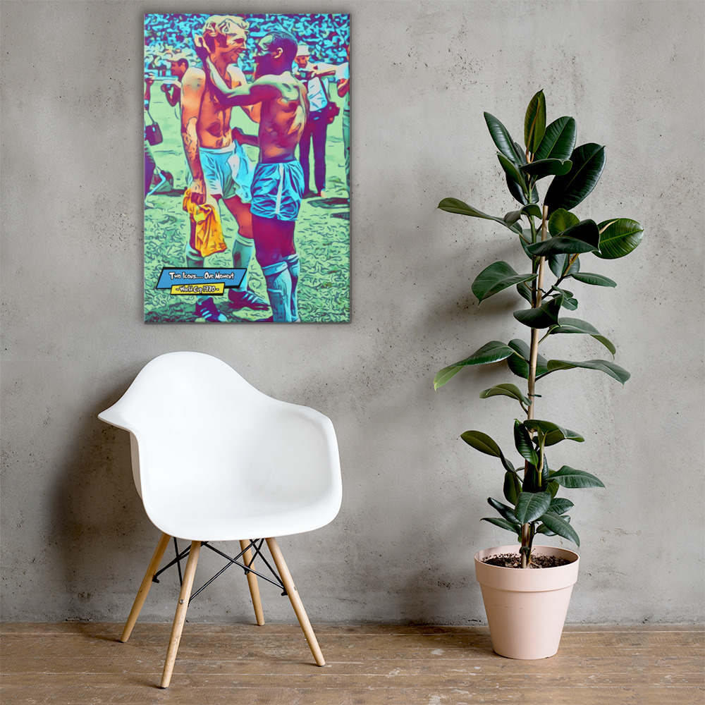 [BOBBY MOORE AND PELE]– Comic Icons Art (Available in 3 formats and 3 different sizes)