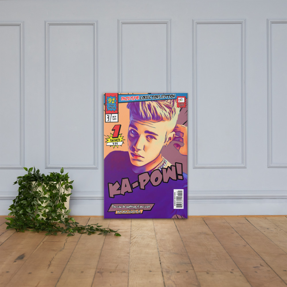 [JUSTIN BIEBER] – Comic Book Cover Art (Available in 3 formats and 3 different sizes)