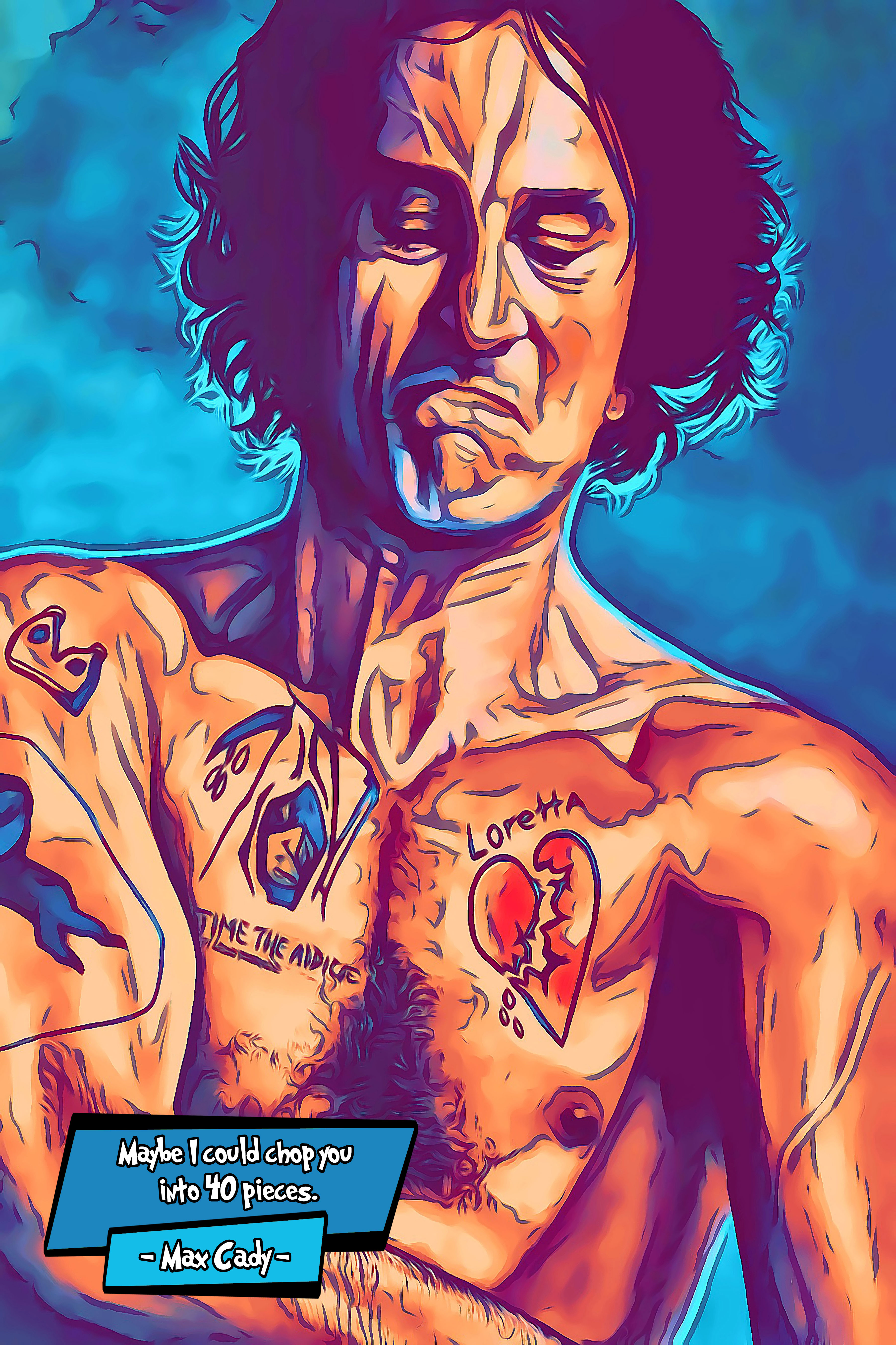 [MAX CADY - CAPE FEAR]– Comic Icons Art (Available in 3 formats and 3 different sizes)