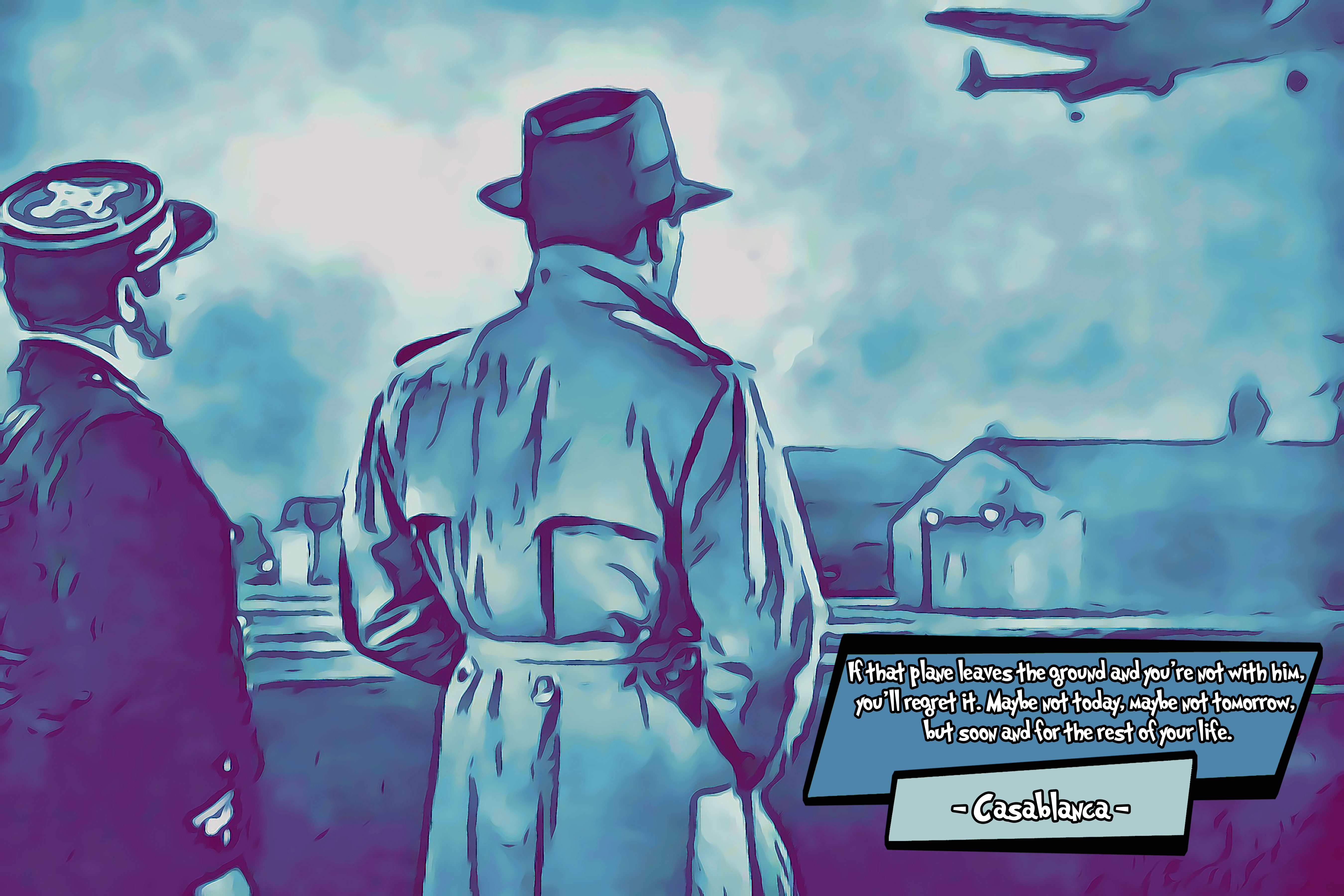 [CASABLANCA]– Comic Icons Art (Available in 3 formats and 3 different sizes)