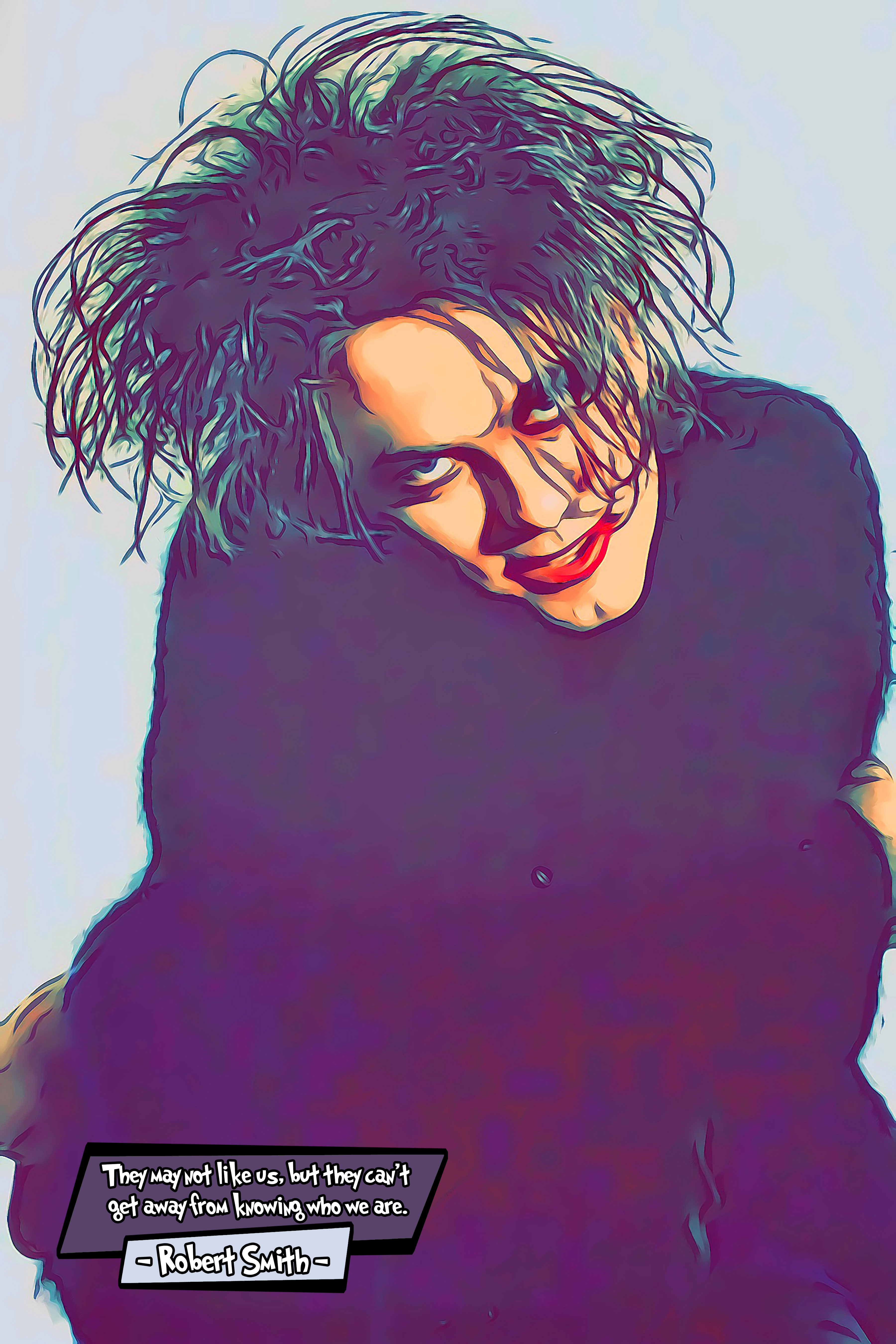 [ROBERT SMITH - THE CURE]– Comic Icons Art (Available in 3 formats and 3 different sizes)