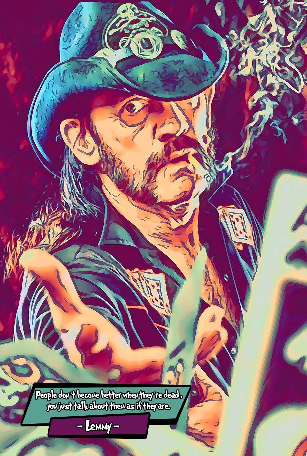 [LEMMY]– Comic Icons Art (Available in 3 formats and 3 different sizes)