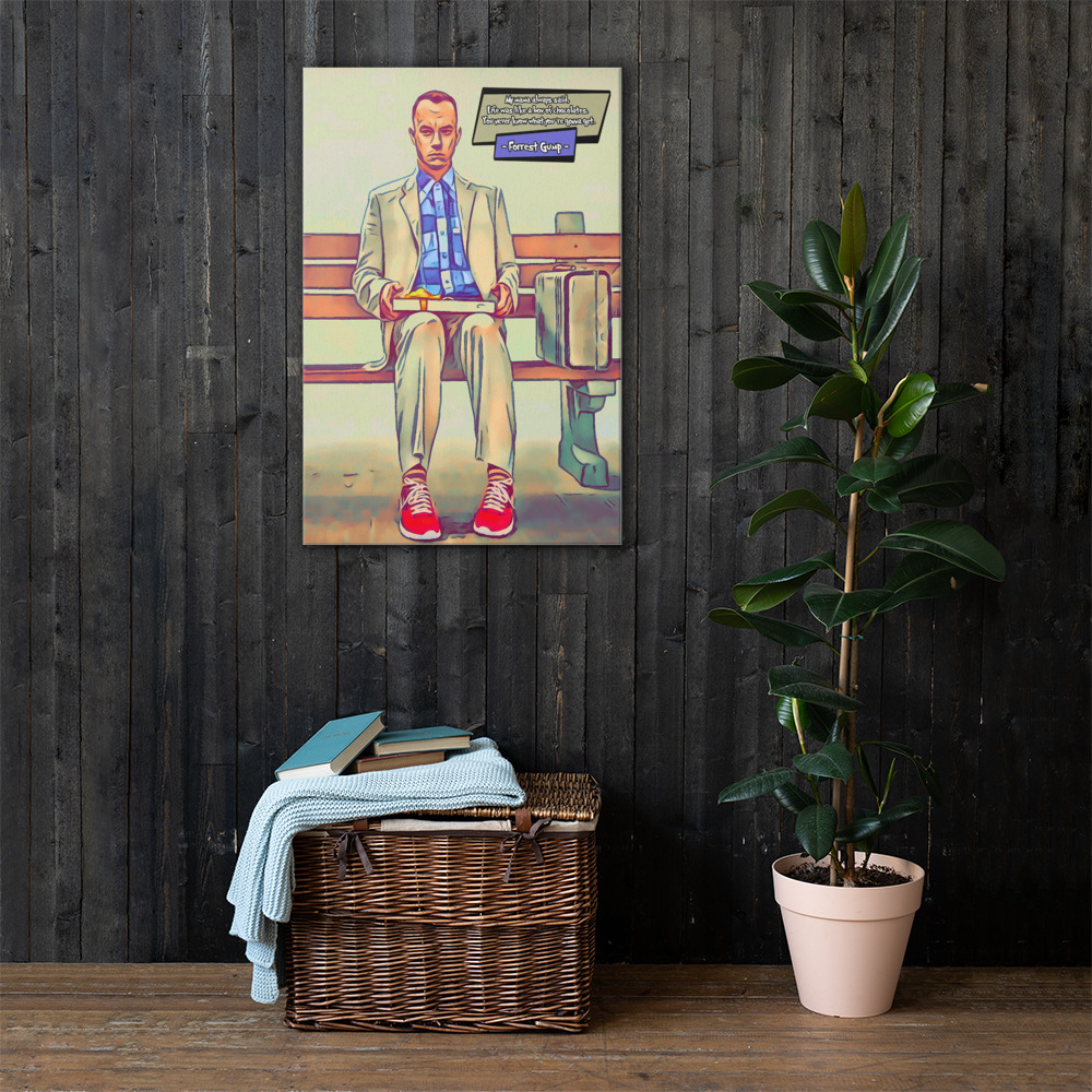 [FORREST GUMP]– Comic Icons Art (Available in 3 formats and 3 different sizes)