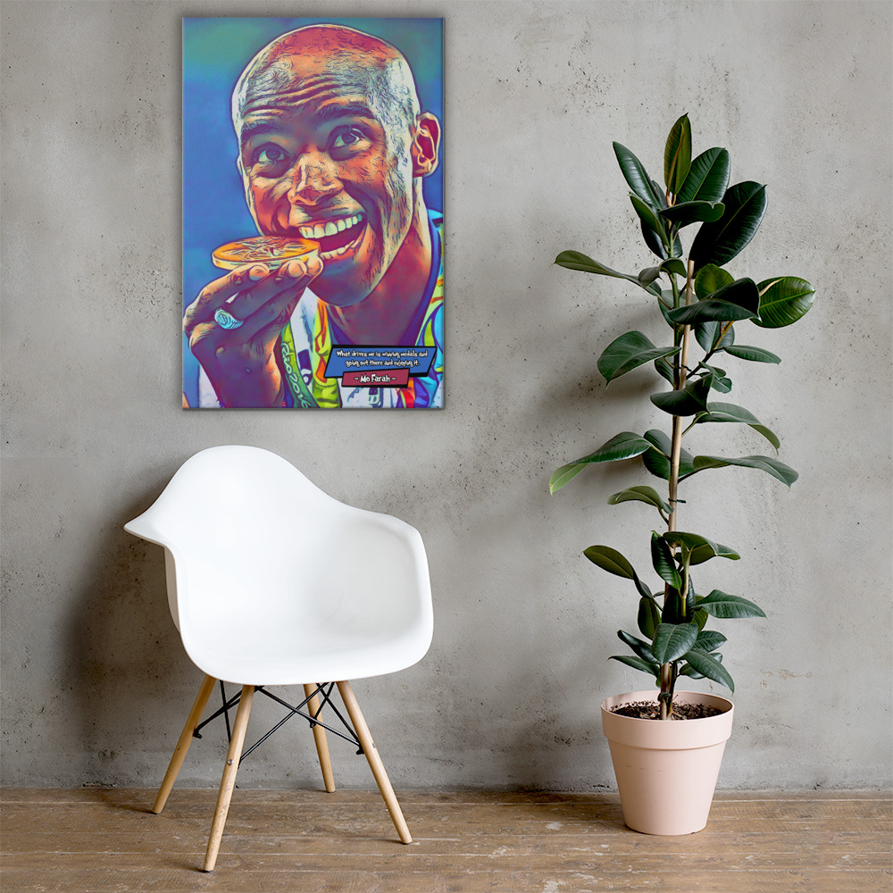 [MO FARAH]– Comic Icons Art (Available in 3 formats and 3 different sizes)