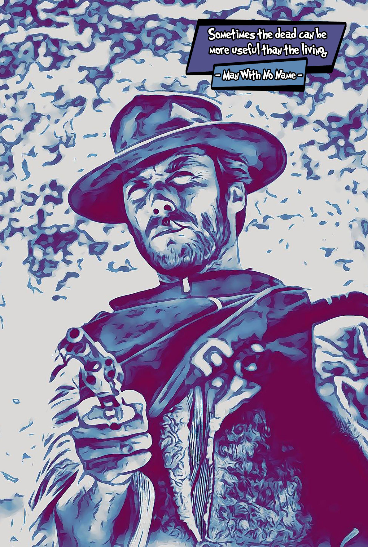 [MAN WITH NO NAME]– Comic Icons Art (Available in 3 formats and 3 different sizes)