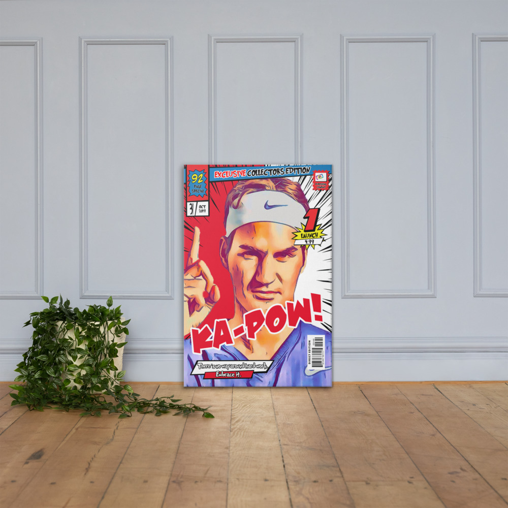 [ROGER FEDERER] – Comic Book Cover Art (Available in 3 formats and 3 different sizes)
