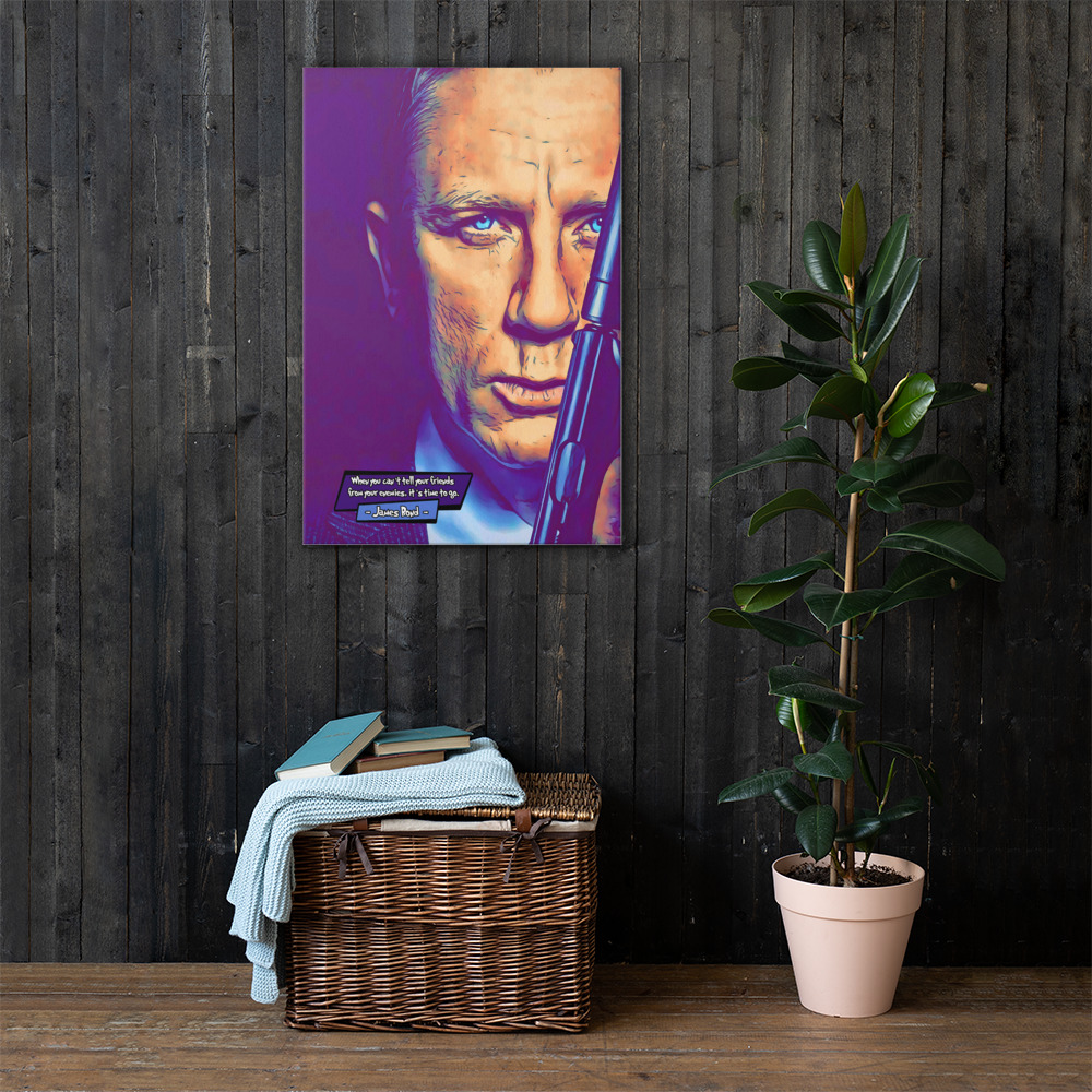 [DANIEL CRAIG - 007] – Comic Icons Art (Available in 3 formats and 3 different sizes)