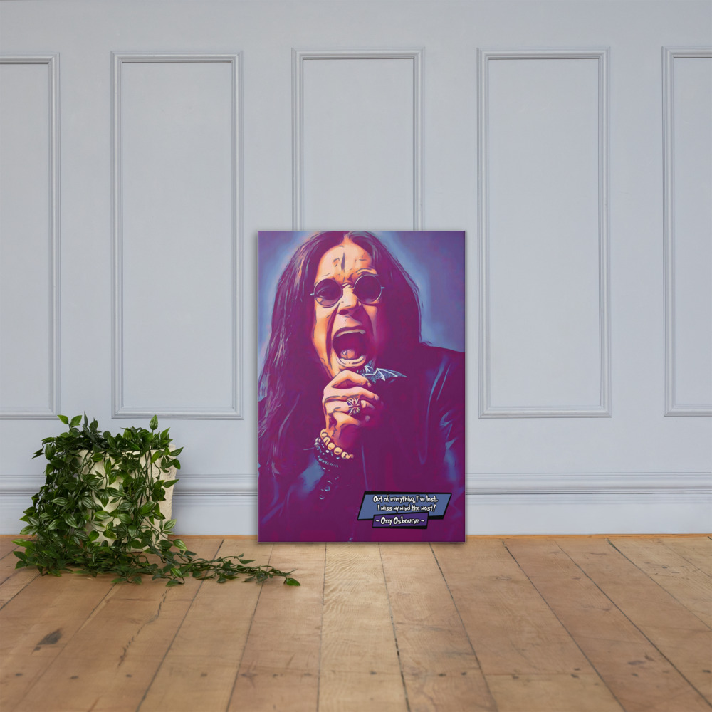 [OZZY OSBOURNE]– Comic Icons Art (Available in 3 formats and 3 different sizes)