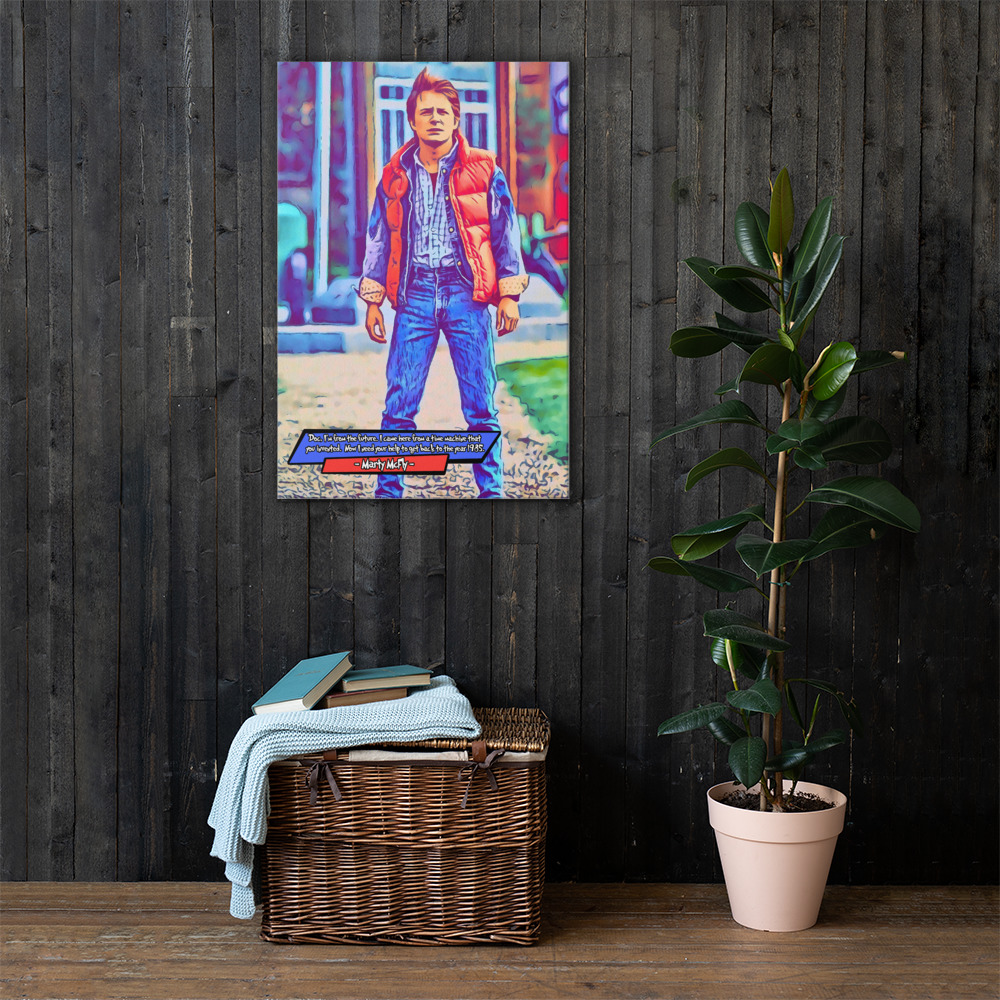 [MARTY MCFLY]– Comic Icons Art (Available in 3 formats and 3 different sizes)