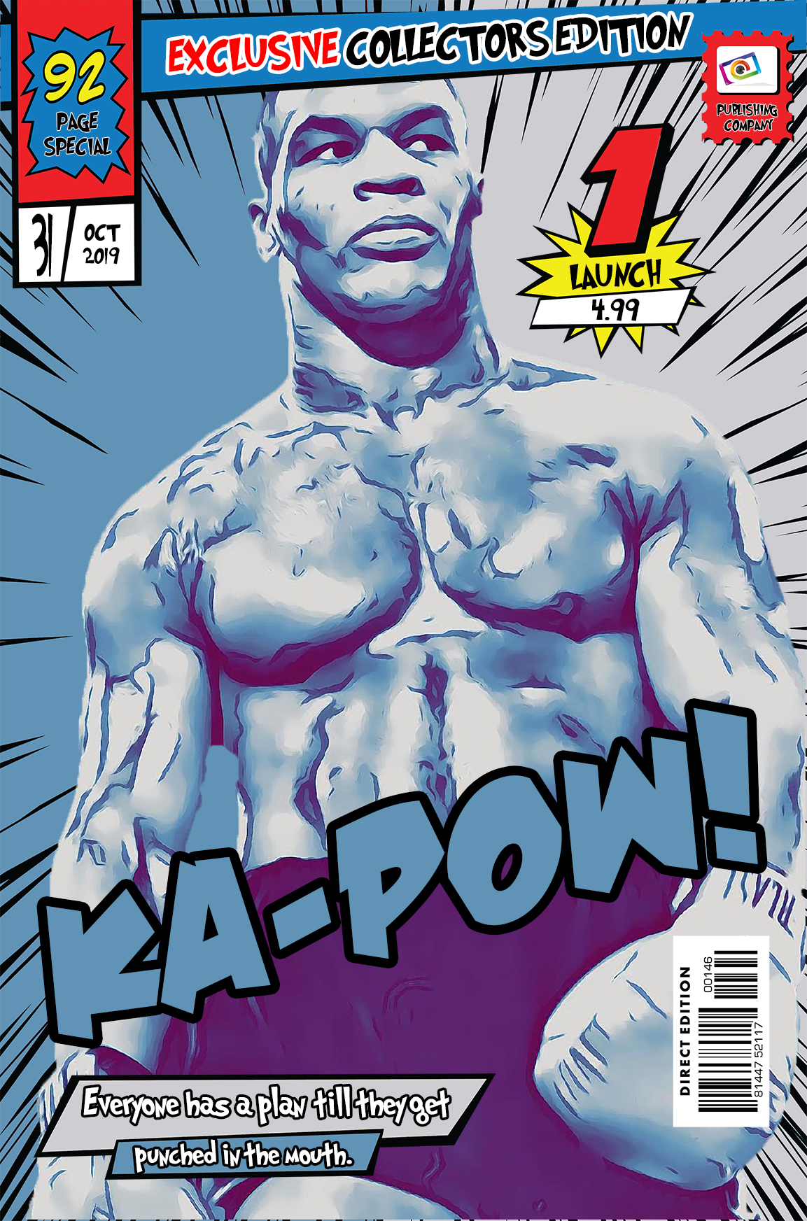 [MIKE TYSON] – Comic Book Cover Art (Available in 3 formats and 3 different sizes)