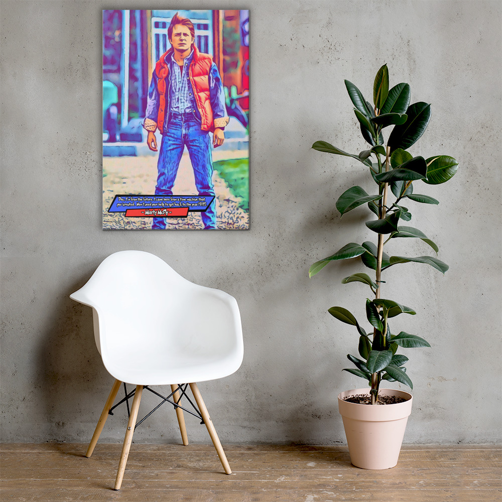 [MARTY MCFLY]– Comic Icons Art (Available in 3 formats and 3 different sizes)
