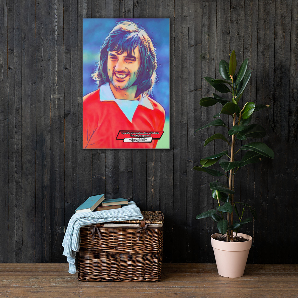 [GEORGE BEST]– Comic Icons Art (Available in 3 formats and 3 different sizes)
