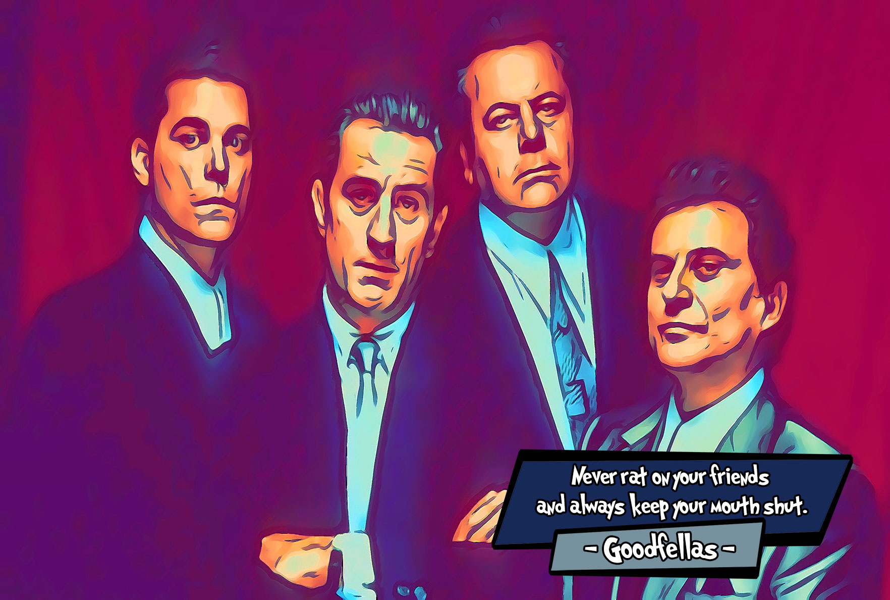 [GOODFELLAS]– Comic Icons Art (Available in 3 formats and 3 different sizes)