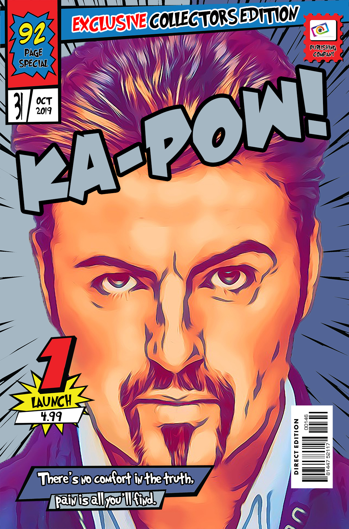 [GEORGE MICHAEL] – Comic Book Cover Art (Available in 3 formats and 3 different sizes)