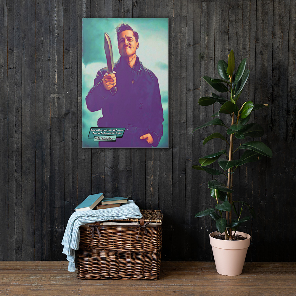 [LT. ALDO RAINE - INGLORIOUS BASTERDS]– Comic Icons Art (Available in 3 formats and 3 different sizes)