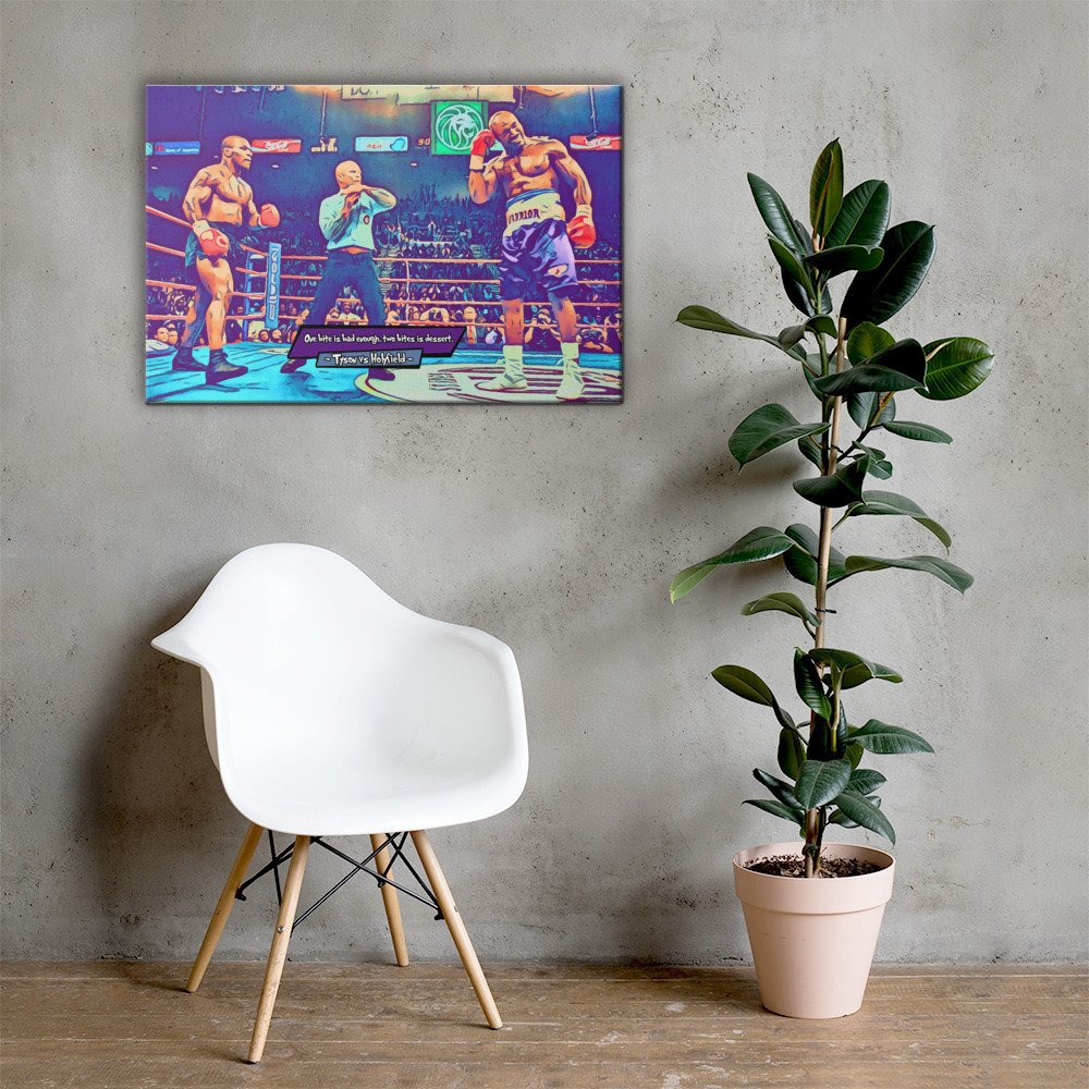 [TYSON VS HOLYFIELD - THE BITE]– Comic Icons Art (Available in 3 formats and 3 different sizes)
