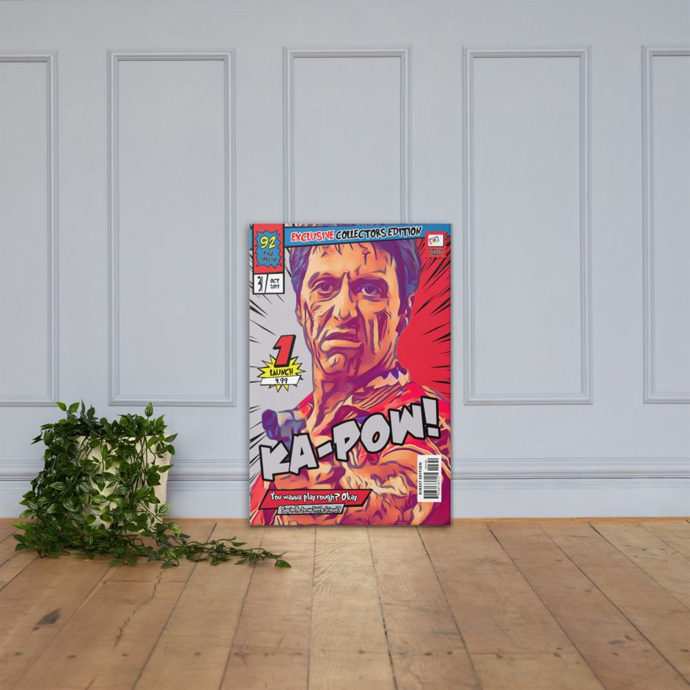 [TONY MONTANA - SCARFACE] – Comic Book Cover Art (Available in 3 formats and 3 different sizes)