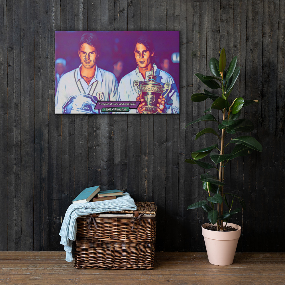 [FEDERER AND NADAL]– Comic Icons Art (Available in 3 formats and 3 different sizes)