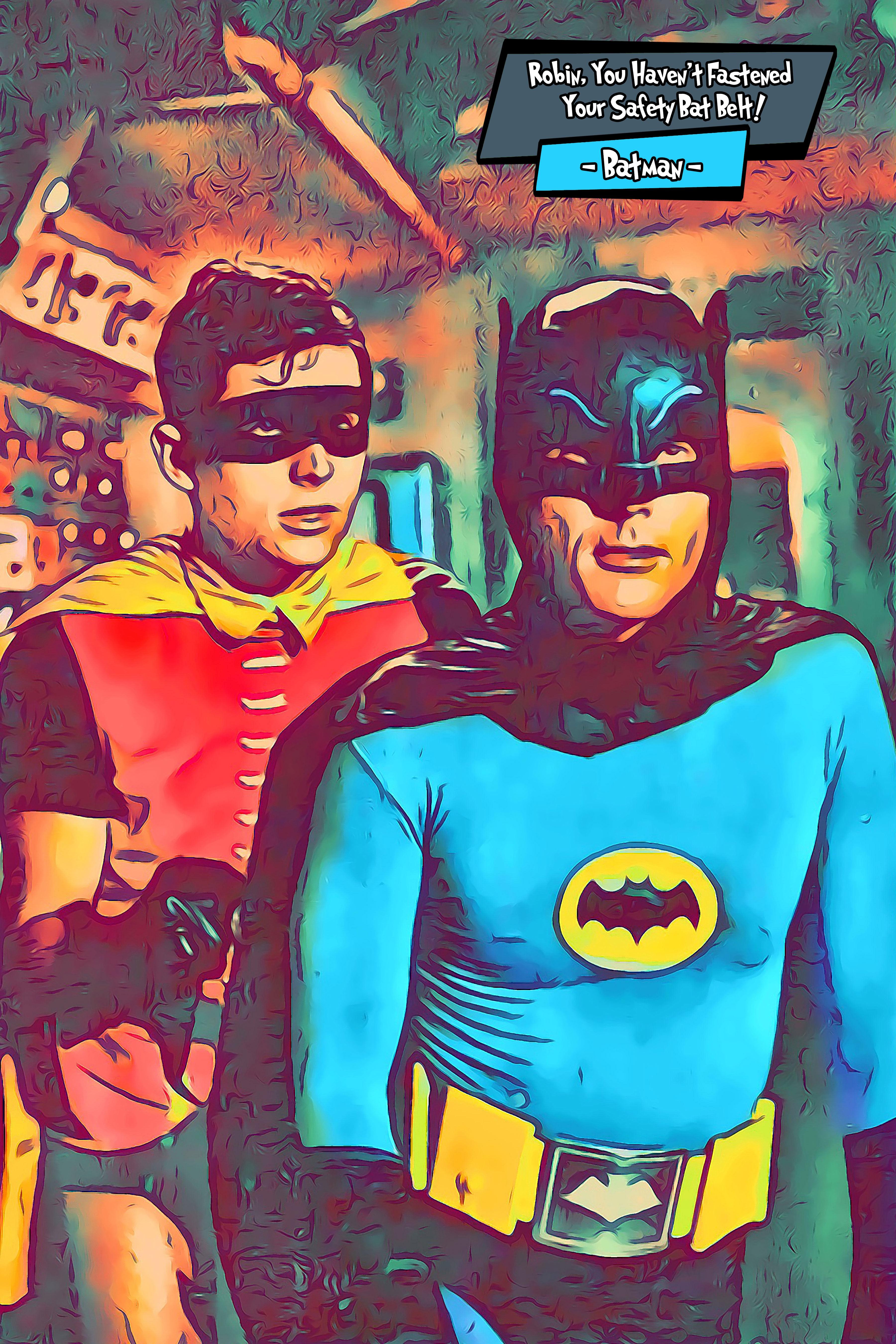 [BATMAN AND ROBIN]– Comic Icons Art (Available in 3 formats and 3 different sizes)