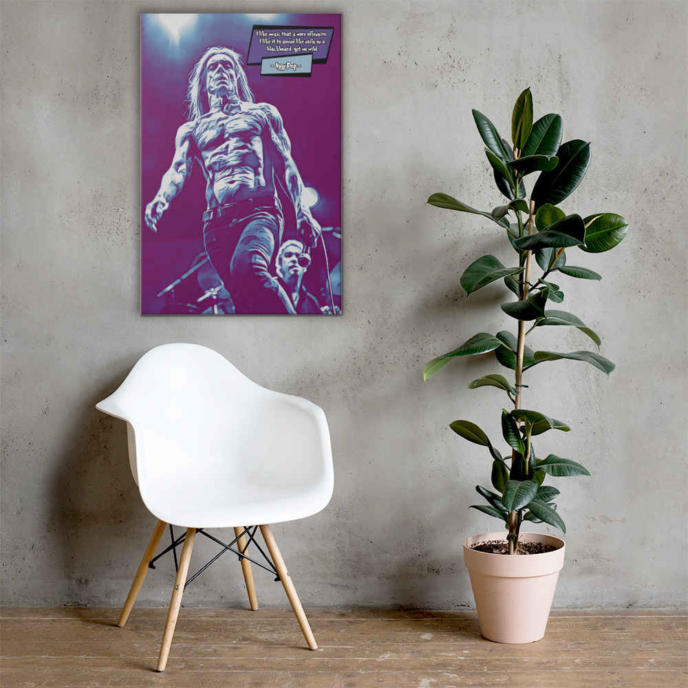 [IGGY POP]– Comic Icons Art (Available in 3 formats and 3 different sizes)