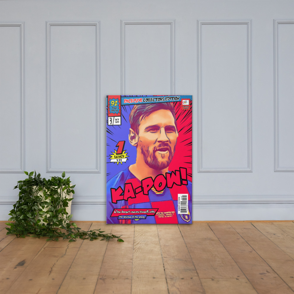 [LEO MESSI] – Comic Book Cover Art (Available in 3 formats and 3 different sizes)