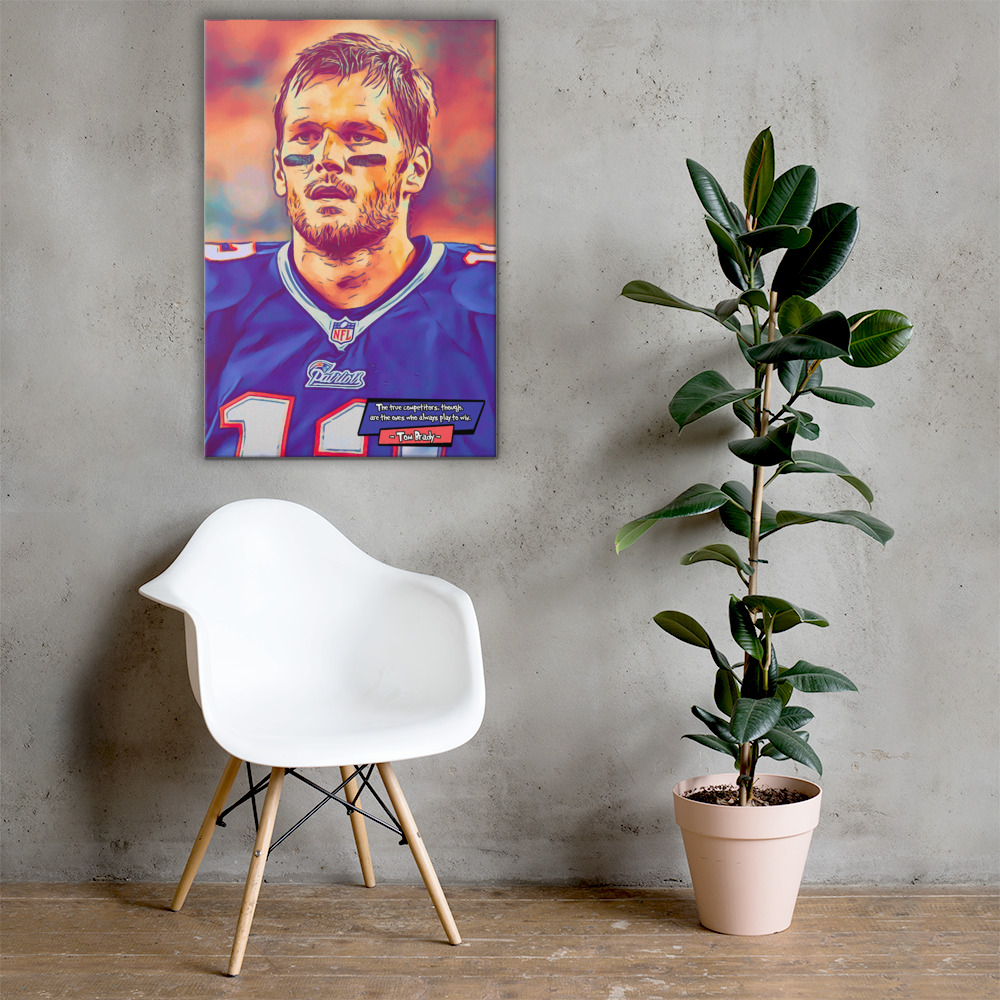 [TOM BRADY]– Comic Icons Art (Available in 3 formats and 3 different sizes)
