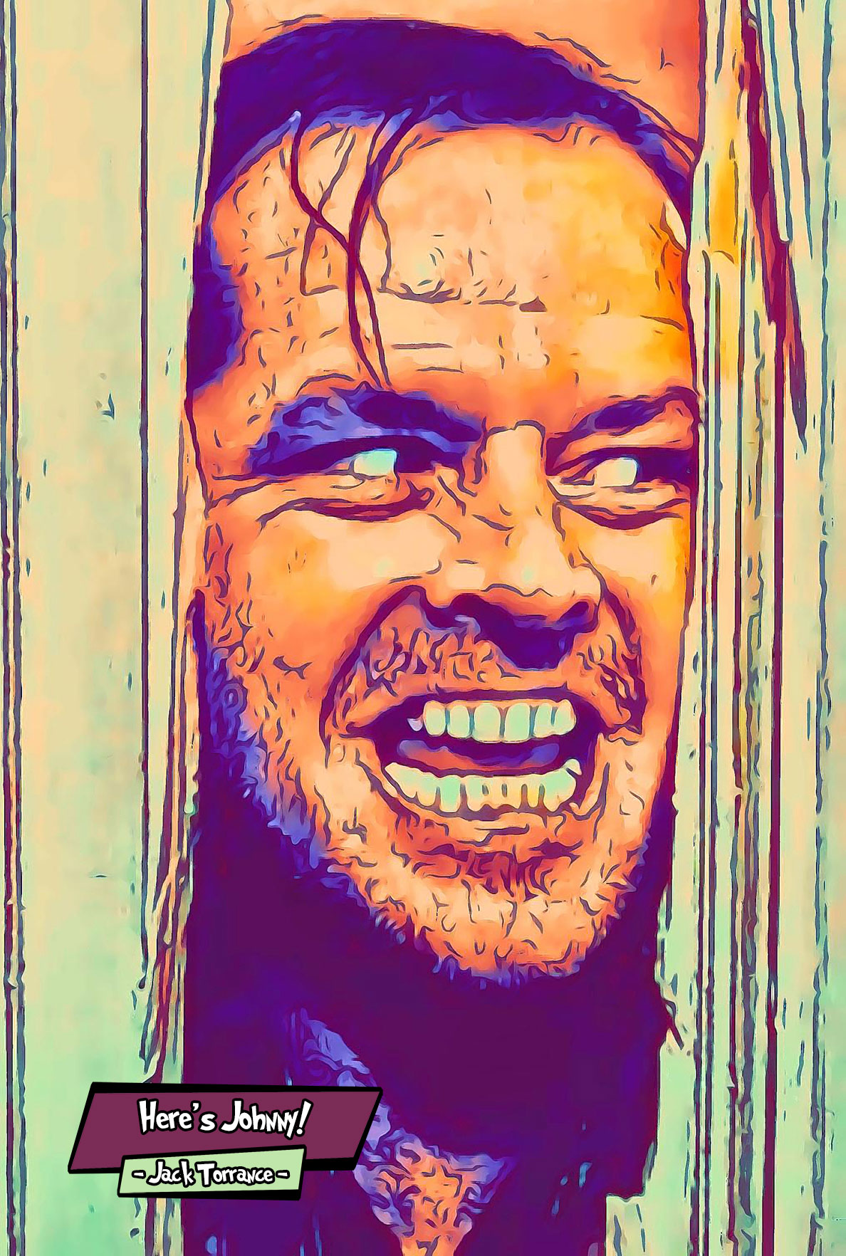 [JACK TORRANCE - THE SHINING]– Comic Icons Art (Available in 3 formats and 3 different sizes)