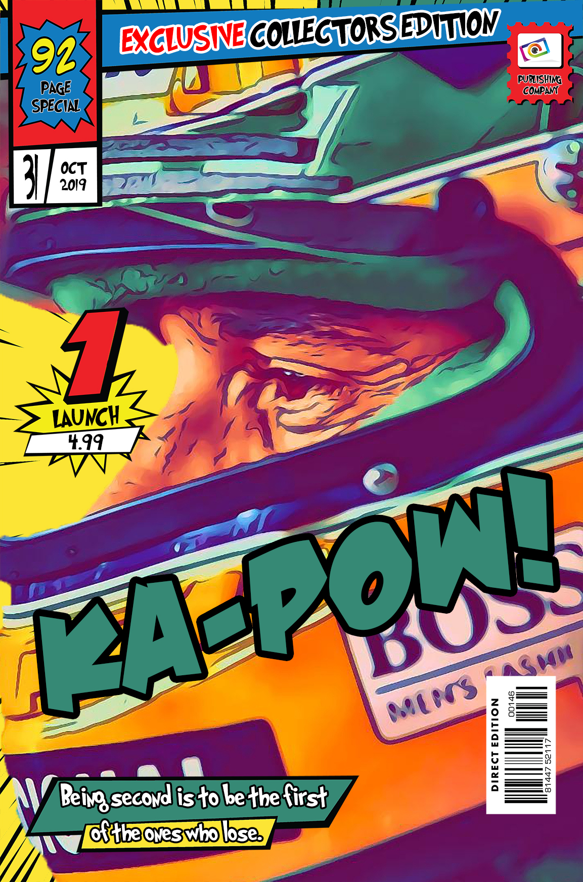 [AYRTON SENNA] – Comic Book Cover Art (Available in 3 formats and 3 different sizes)