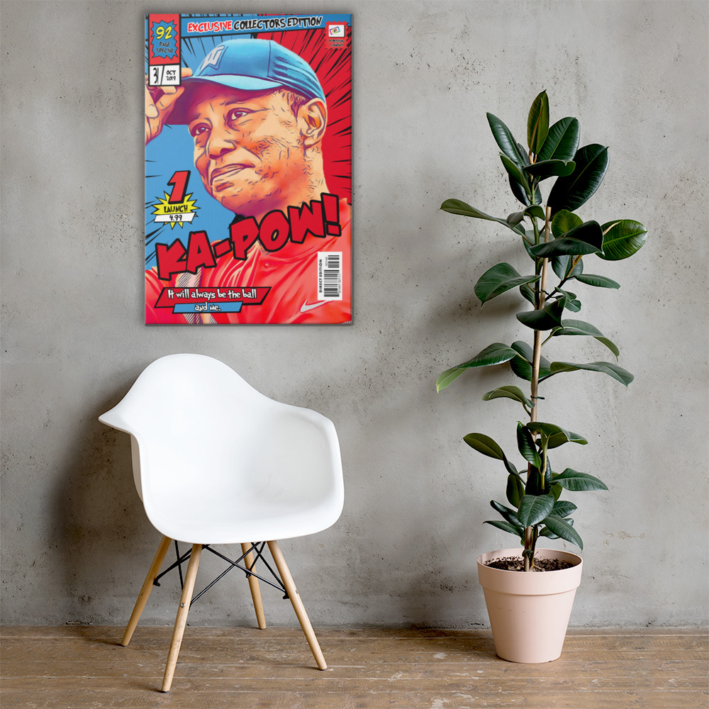 [TIGER WOODS] – Comic Book Cover Art (Available in 3 formats and 3 different sizes)