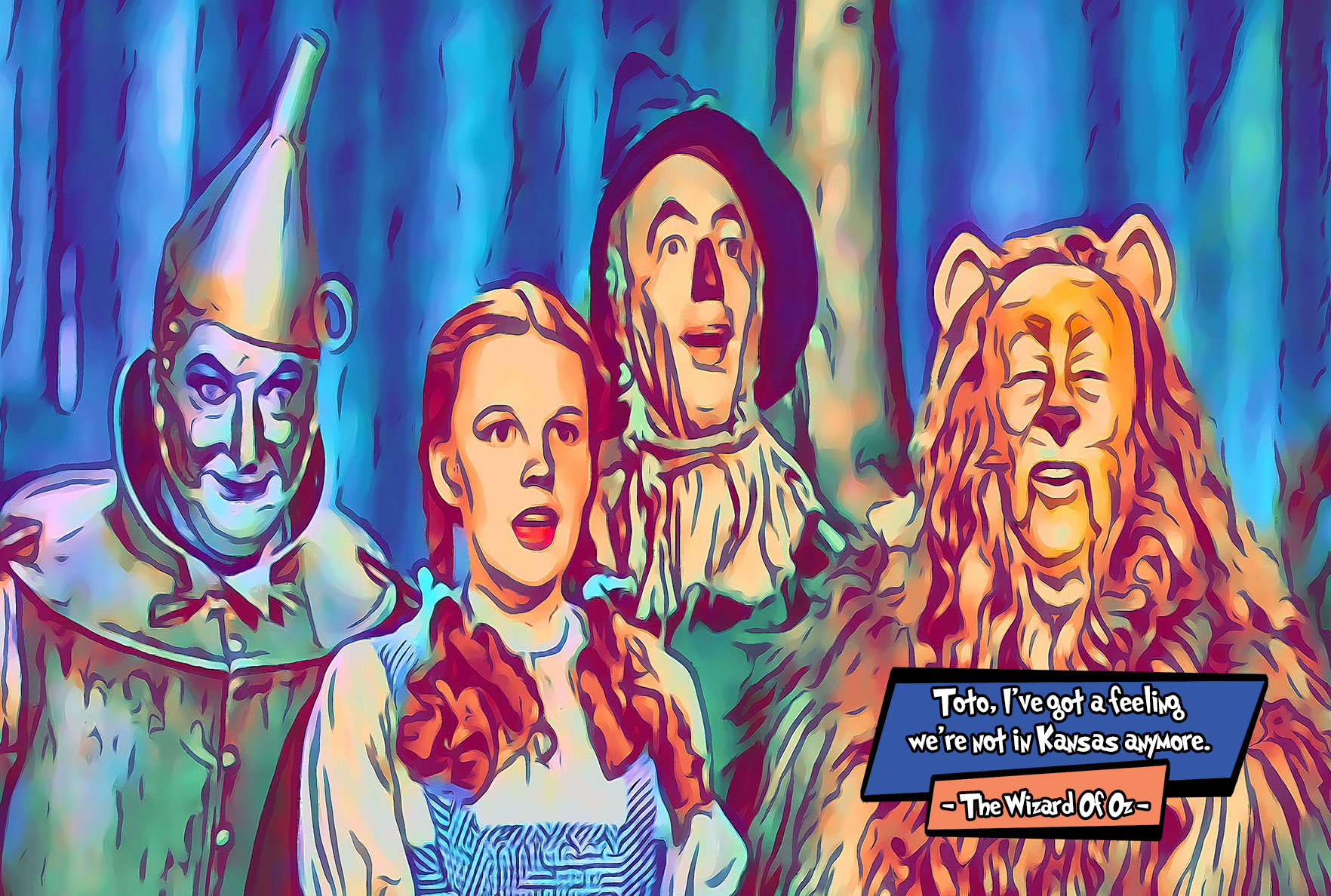 [THE WIZARD OF OZ]– Comic Icons Art (Available in 3 formats and 3 different sizes)
