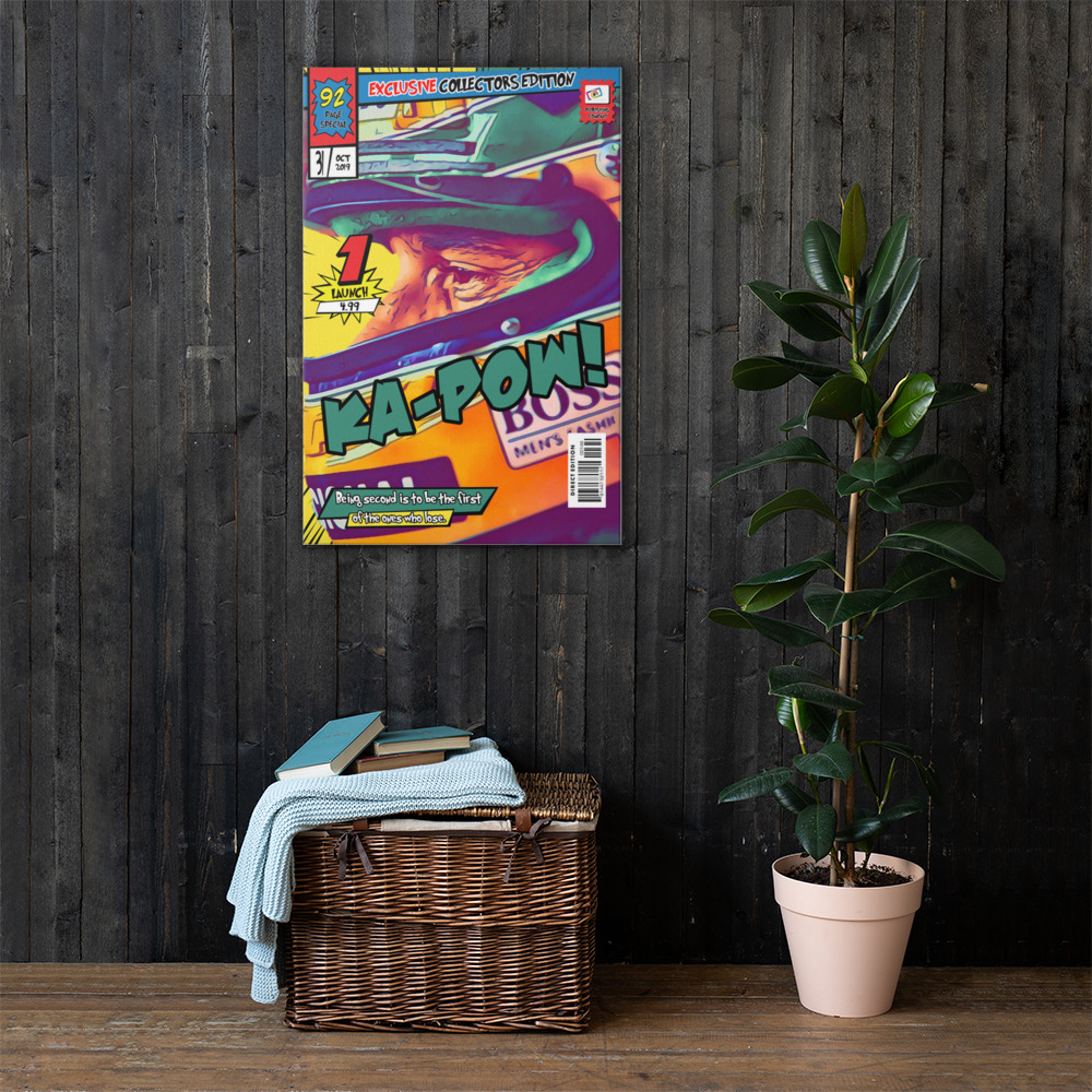 [AYRTON SENNA] – Comic Book Cover Art (Available in 3 formats and 3 different sizes)