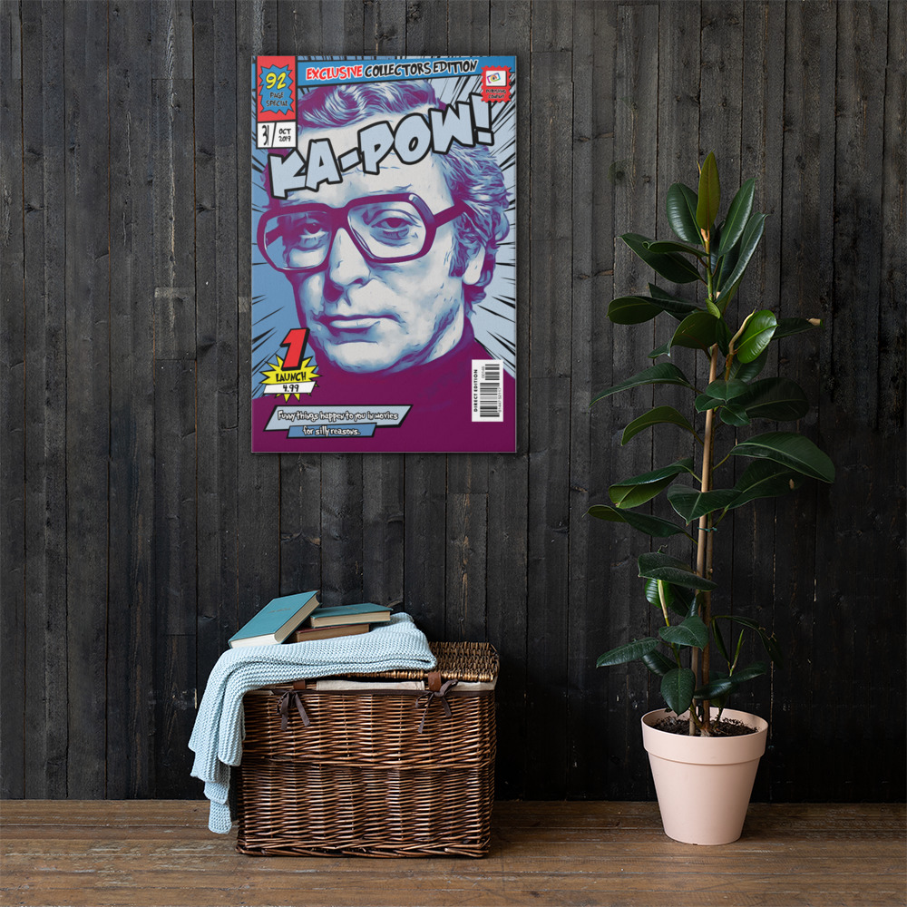 [MICHAEL CAINE] – Comic Book Cover Art (Available in 3 formats and 3 different sizes)