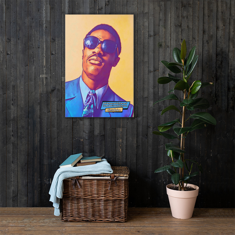 [STEVIE WONDER]– Comic Icons Art (Available in 3 formats and 3 different sizes)