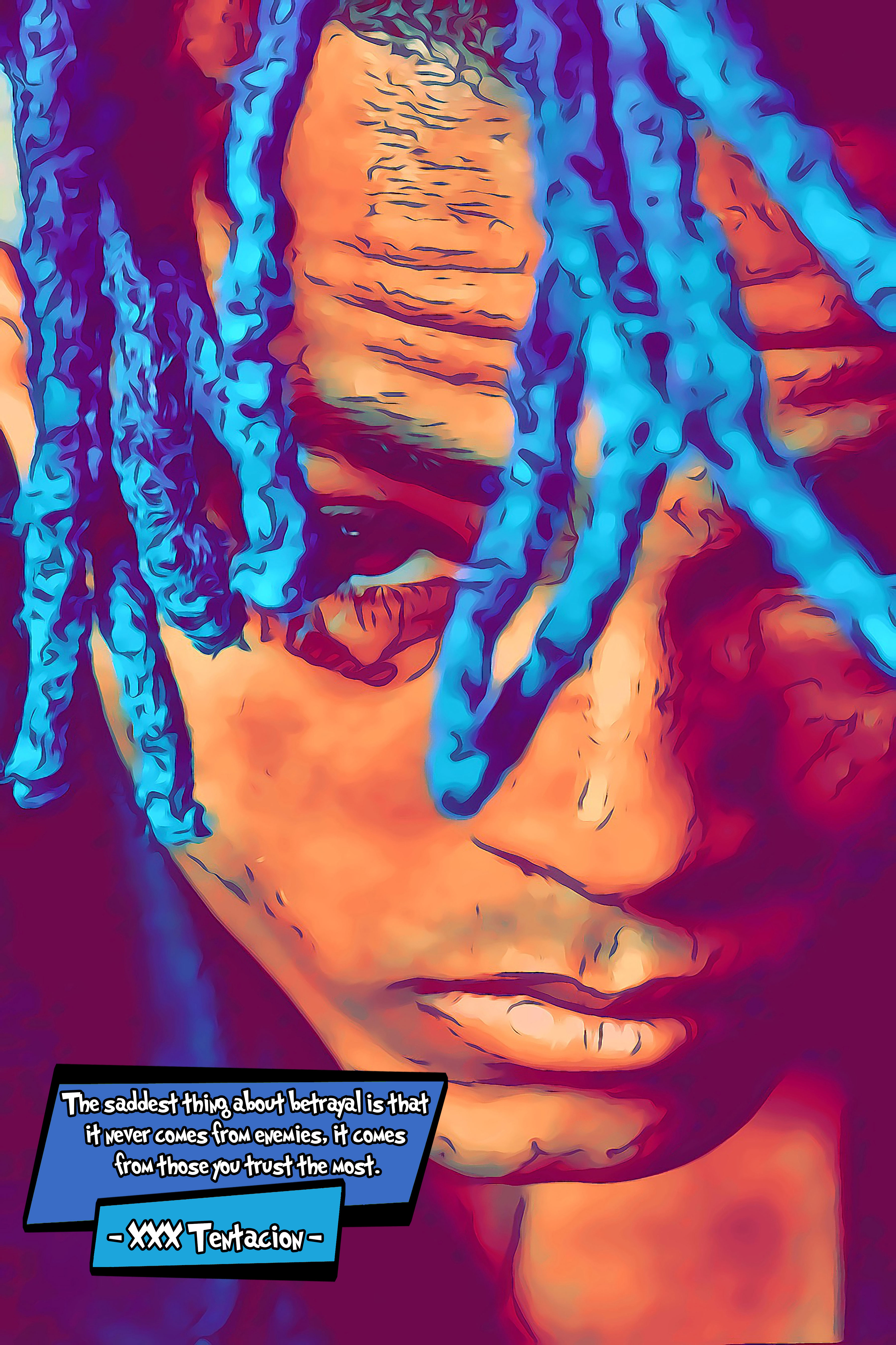 [XXXTENTACION]– Comic Icons Art (Available in 3 formats and 3 different sizes)